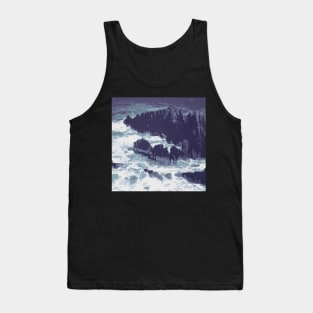 Stormy Sea with Rocks Tank Top